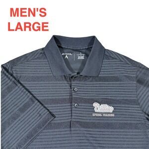 Antigua Philadelphia Phillies Spring Training Polo Golf Shirt Men's Large Black